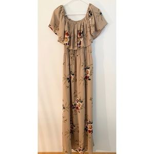 Women’s off shoulder floral dress - Size XXL